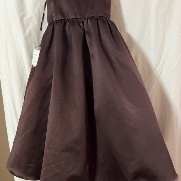 David's Bridal Rich Brown Kids Formal Dress - Picture 9 of 17